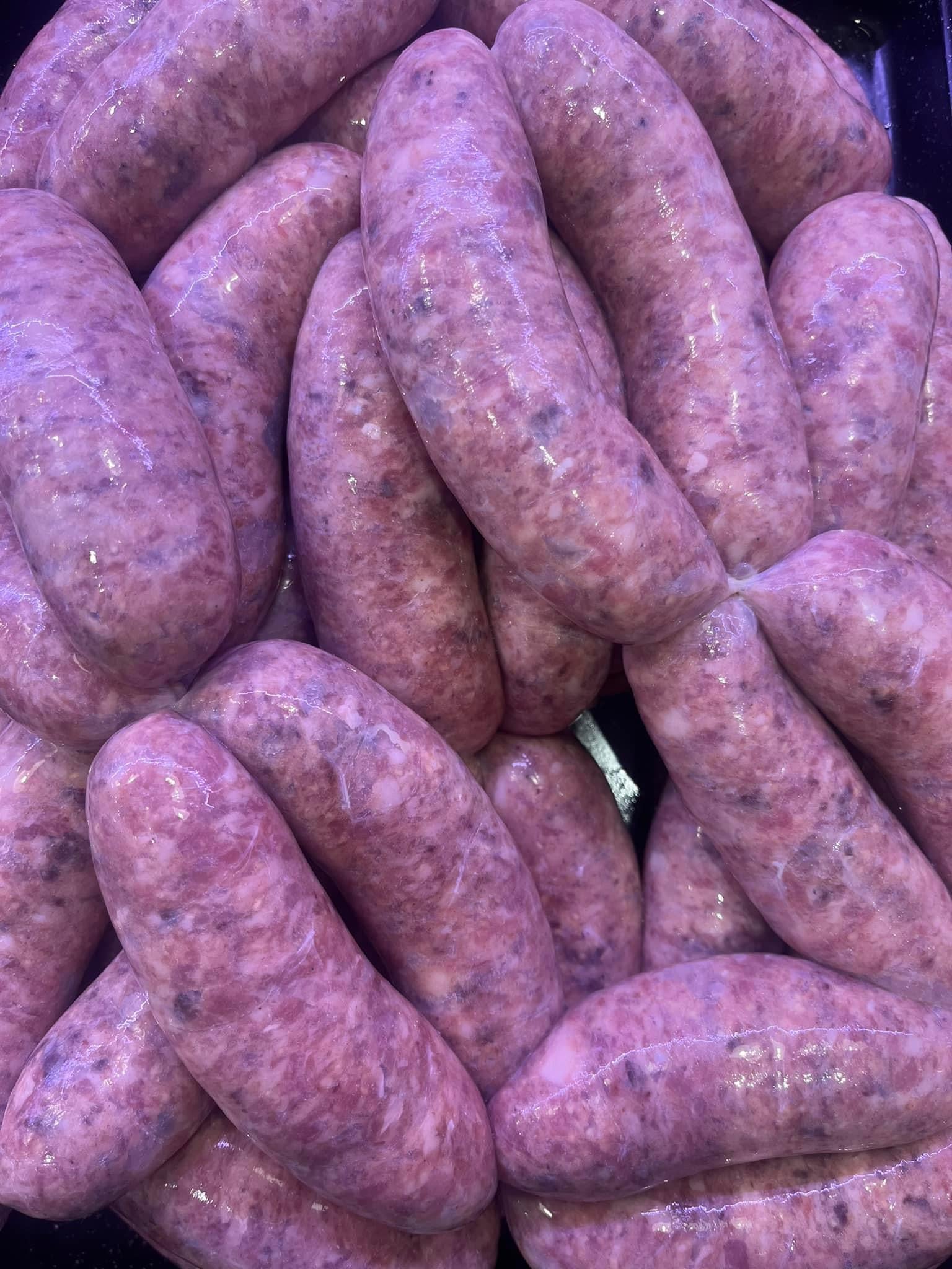 Pork & fruit pig black pudding sausages – The hethersett butchers Ltd